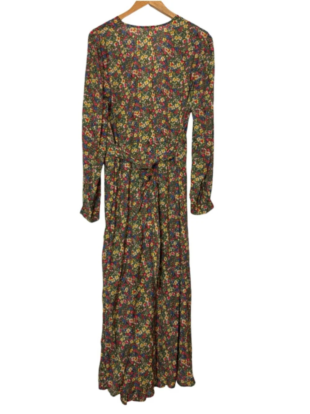 Doen Charleston Dress Long Green Valley Floral Long Sleeve XXL NWT - Picture 8 of 15
